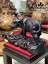 Tượng Trâu Gỗ Trắc Cao 30 Ngang 50 Sâu 24 (cm)