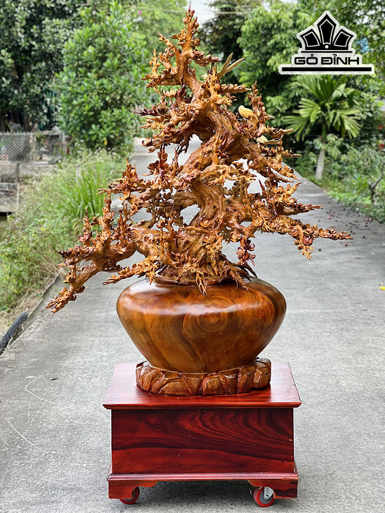 Bình Mai Phú Quý Gỗ Hương Cao 172 Ngang 112 Sâu 79 (cm)