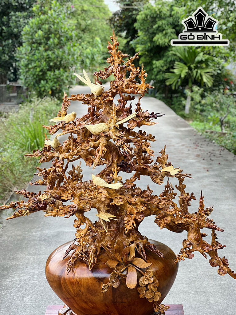 Bình Mai Phú Quý Gỗ Hương Cao 172 Ngang 112 Sâu 79 (cm)
