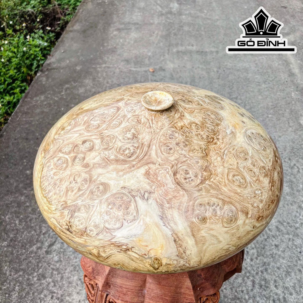 Chum Phú Quý Gỗ Nu Ngọc Nghiến Cao 23 Đường Kính 45 (cm)