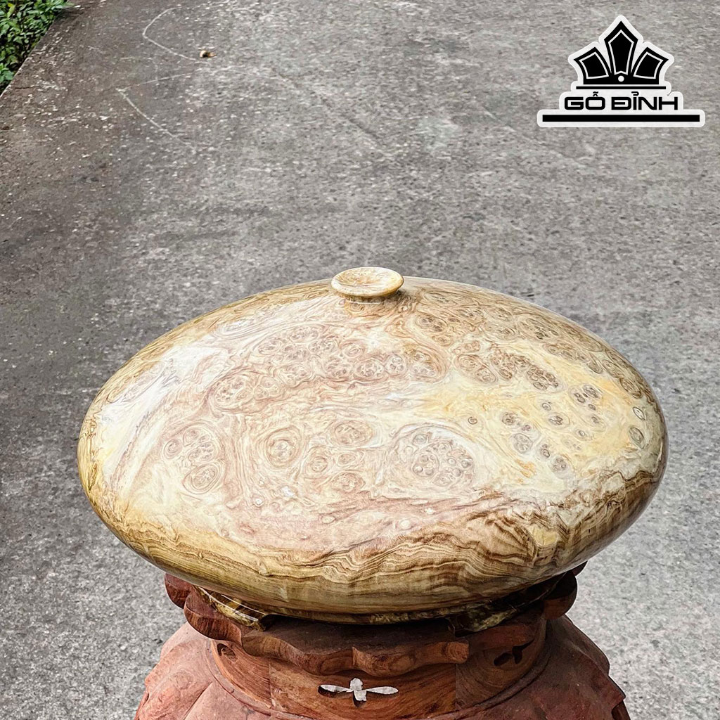 Chum Phú Quý Gỗ Nu Ngọc Nghiến Cao 23 Đường Kính 45 (cm)