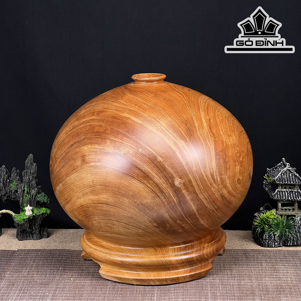 Chum Phú Quý Gỗ Ngọc Am Cao 34 Đường Kính 37 (cm)