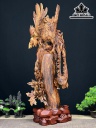 Tượng Chim Phượng Hoàng Gỗ Sưa Cao 71 Ngang 28 Sâu 15 (cm)