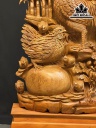 Tượng Gia Đình Gà Gỗ Hương Cao 162 Ngang 78 Sâu 35 (cm)