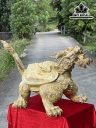 Tượng Long Quy Gỗ Nu Nghiến Cao 69 Ngang 105 Sâu 66 (cm)