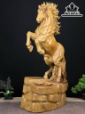 Tượng Ngựa Phong Thủy (Nhất Mã Phi Thiên) Gỗ Xá Xị Cao 71 Ngang 35 Sâu 20 (cm)