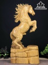 Tượng Ngựa Phong Thủy (Nhất Mã Phi Thiên) Gỗ Xá Xị Cao 71 Ngang 35 Sâu 20 (cm)