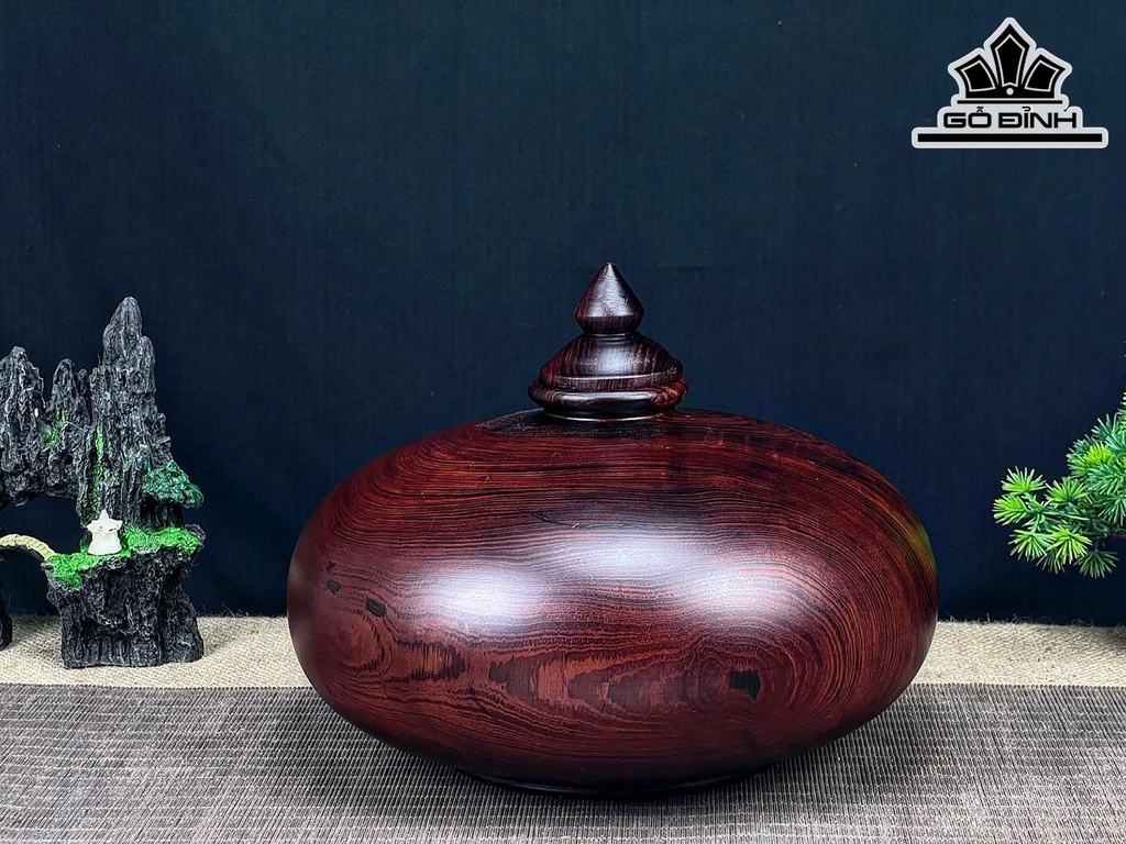 Chum Phú Quý Gỗ Tử Đàn Cao 21 Đường Kính 26 (cm)