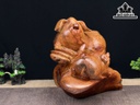 Tượng Heo Gỗ Hương Cao 32 Ngang 48 Sâu 32 (cm)