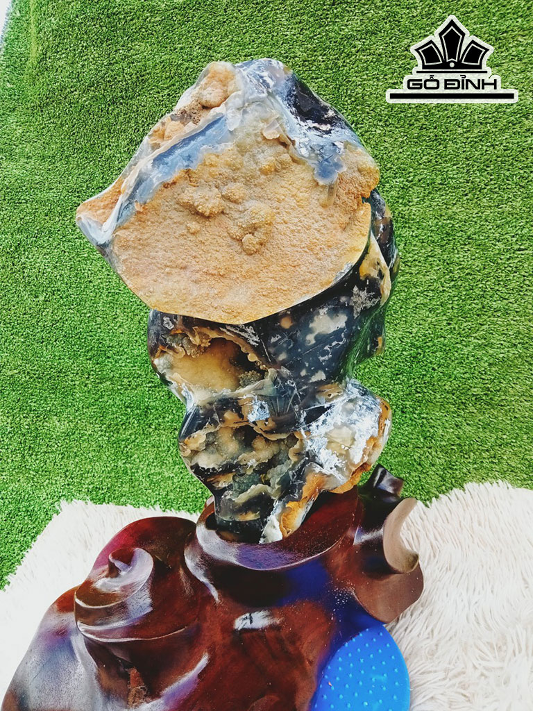 Tác Phẩm Đá Ngọc Can Thạch Cao 43 Ngang 22 (cm) 12kg