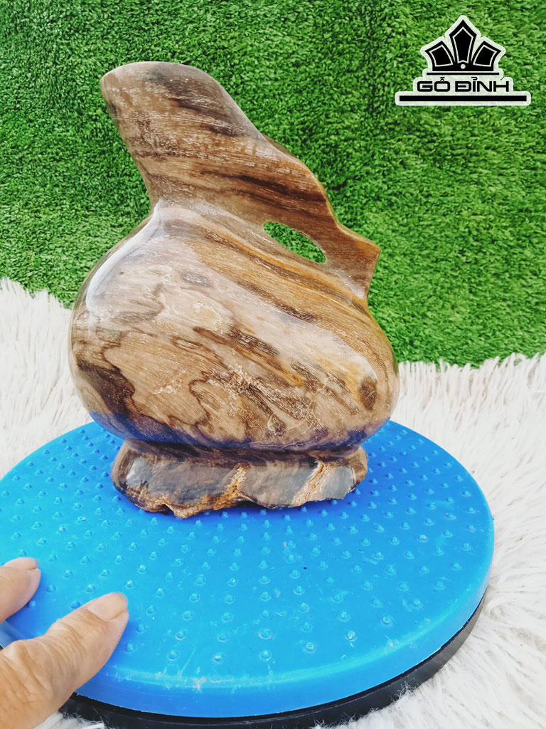 Tác Phẩm Gỗ Hóa Thạch Cao 20 Ngang 16 (cm) 3,5kg