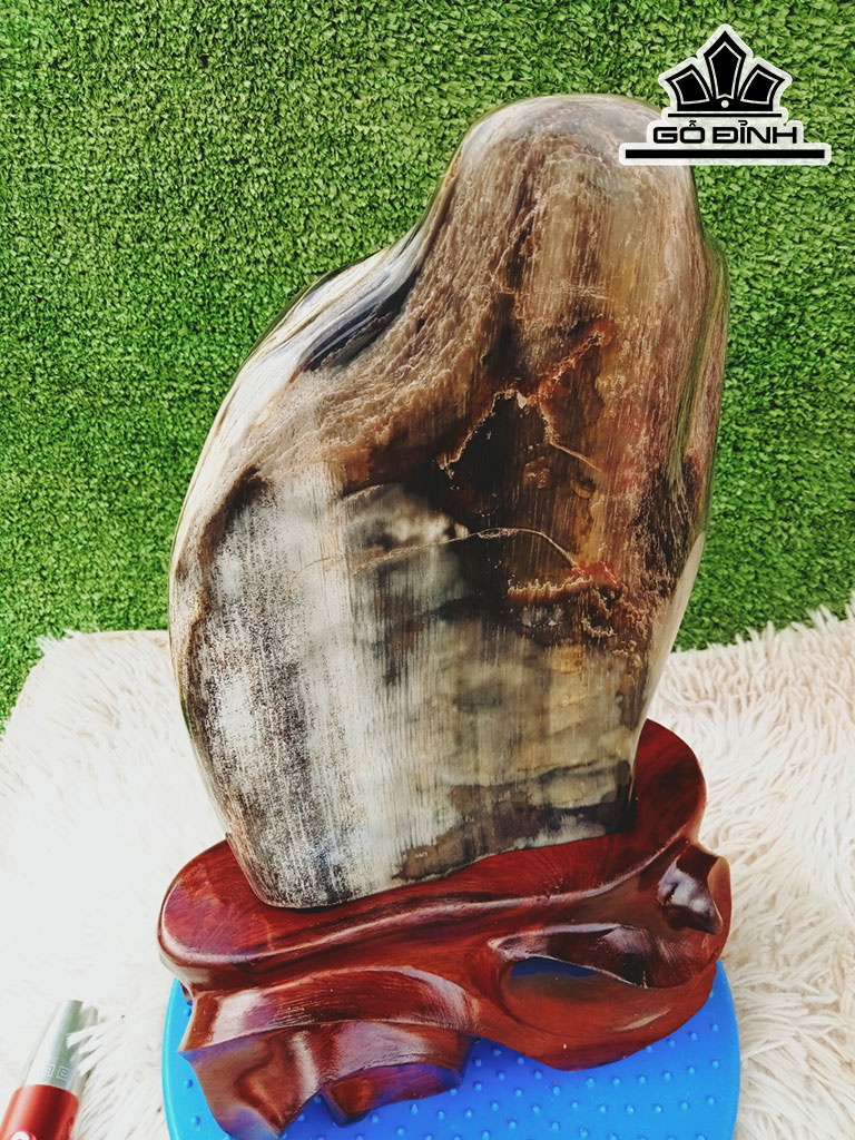 Tác Phẩm Gỗ Hóa Thạch Cao 35 Ngang 17 (cm) 4,8kg