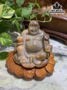 Tượng Di Lặc Đá Mã Não Cao 16,3 Ngang 19 (cm) 3,05kg