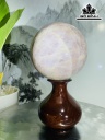 Tác Phẩm Đá Thạch Anh Hồng Đường Kính Hạt 12 (cm) 2,8kg