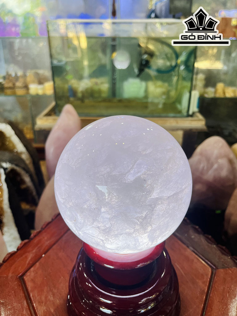 Bi Cầu Thủy Tinh Hồng Tím 2,64kg