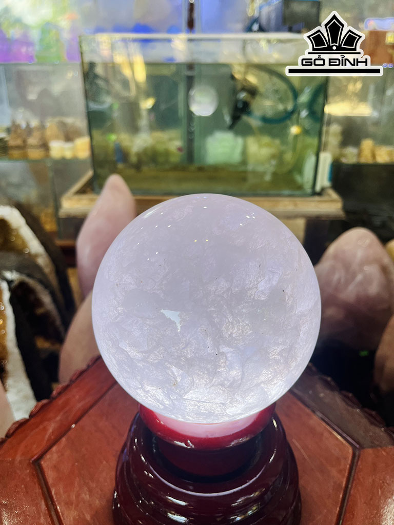 Bi Cầu Thủy Tinh Hồng Tím 2,64kg