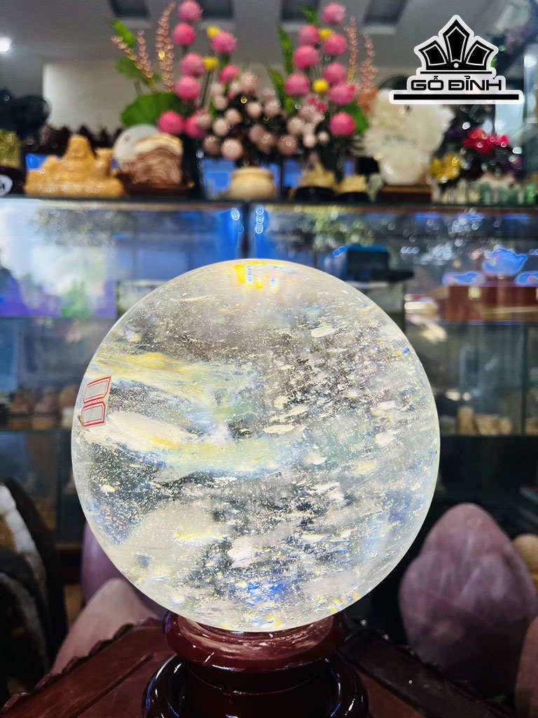 Bi Cầu Thủy Tinh Trắng Đường Kính Hạt 18 (cm) 18cts 6kg