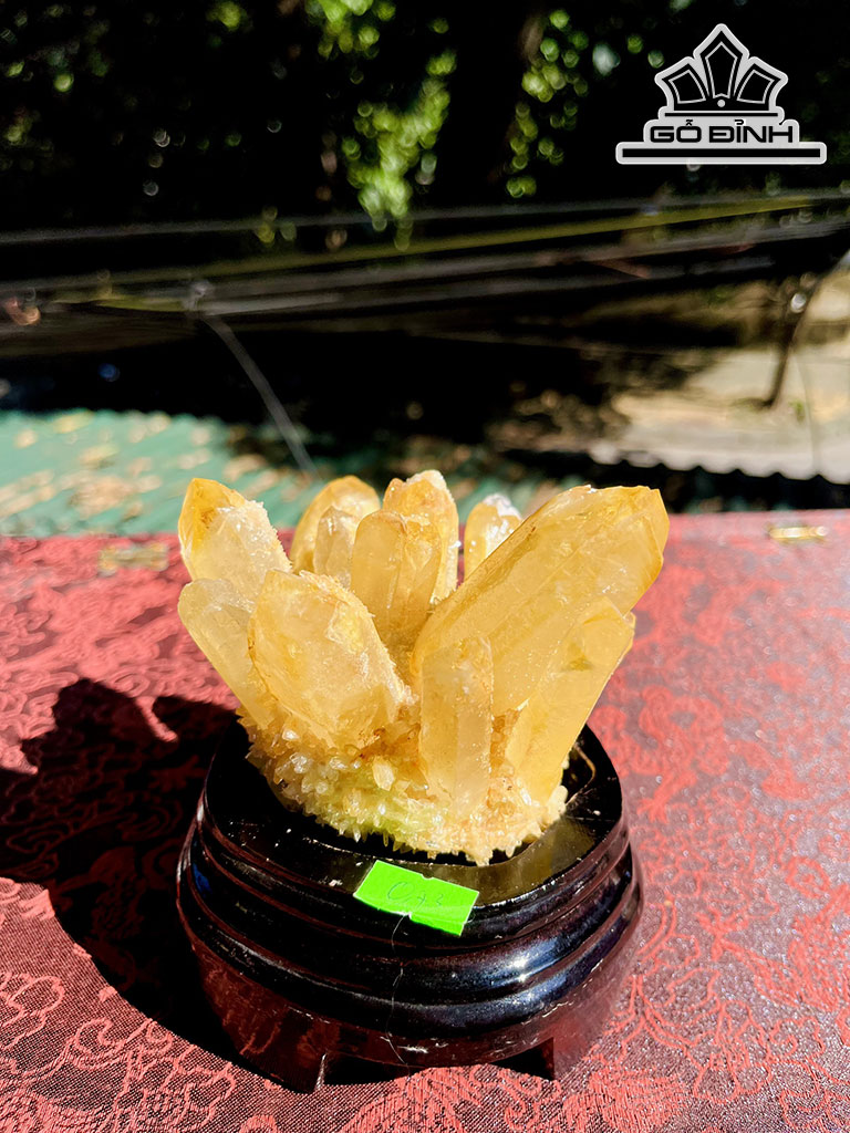 Bông Tinh Thể Đá Thạch Anh Vàng Cao 15 (cm) 0,73kg