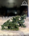 Cặp Tỳ Hưu Đá Serpentine Cao 18 Ngang 15 (cm)