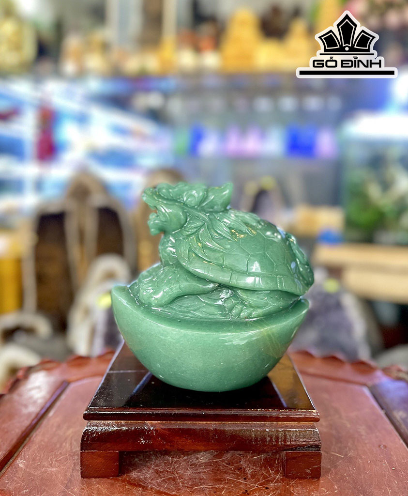 Long Quy Đá Thạch Anh Xanh Cao 12 Ngang 11 (cm) 2kg