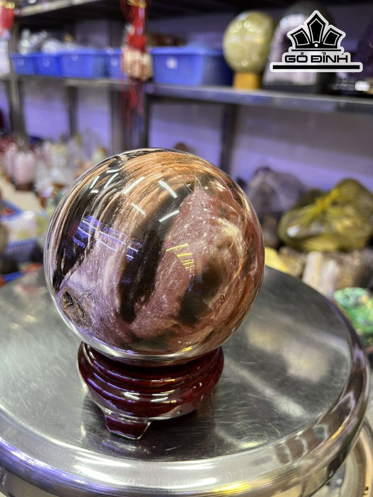 Bi Cầu Gỗ Hóa Thạch Cao 1,41kg