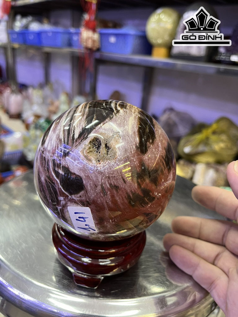 Bi Cầu Gỗ Hóa Thạch Cao 1,41kg