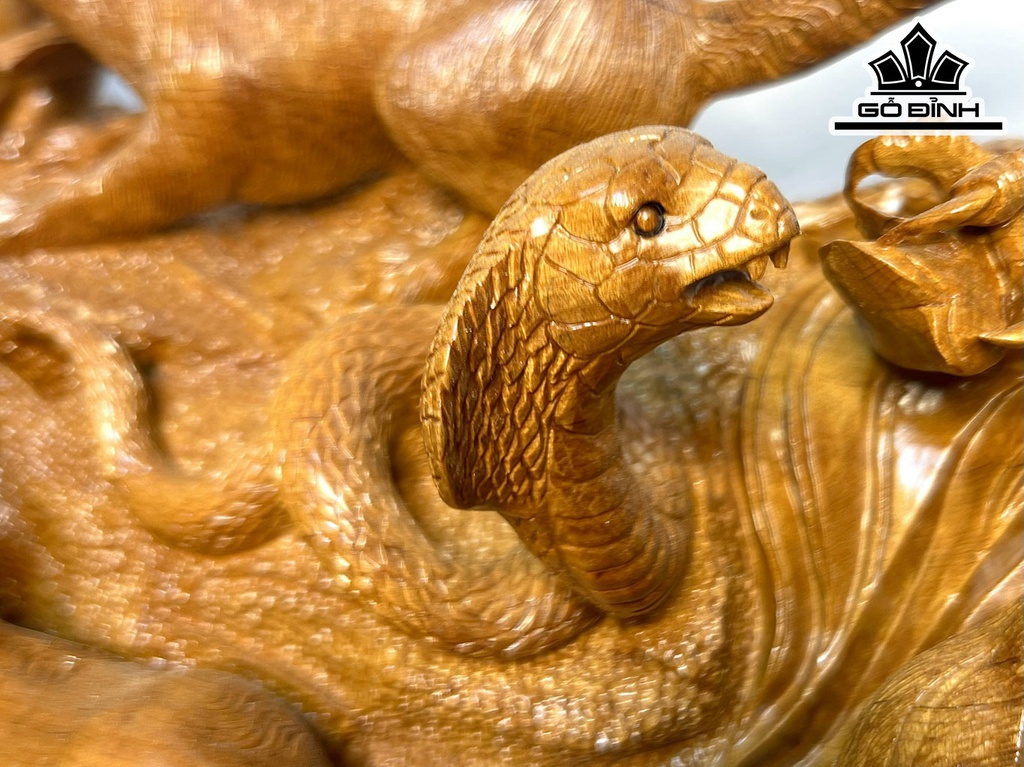 Bộ 12 Con Giáp Gỗ Bách Xanh Cao 38 Ngang 108 Sâu 22 (cm)