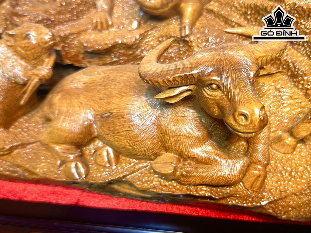 Bộ 12 Con Giáp Gỗ Bách Xanh Cao 38 Ngang 108 Sâu 22 (cm)