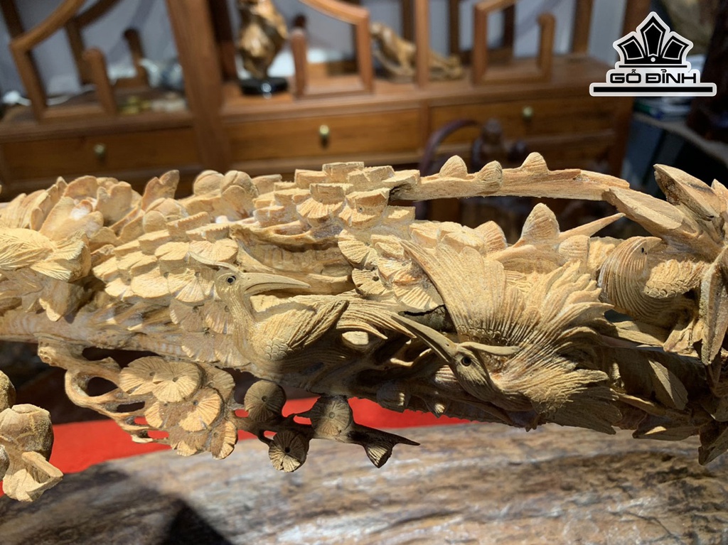 Cầu Như Ý Gỗ Hoàng Đàn Cao 22 Ngang 68 Sâu 21 (cm)