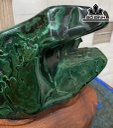 Tác Phẩm Đá Malachite Cao 16 Ngang 17 (cm)  1,9kg