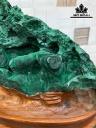 Tác Phẩm Đá Malachite Cao 17 Ngang 15 (cm)  2,2kg