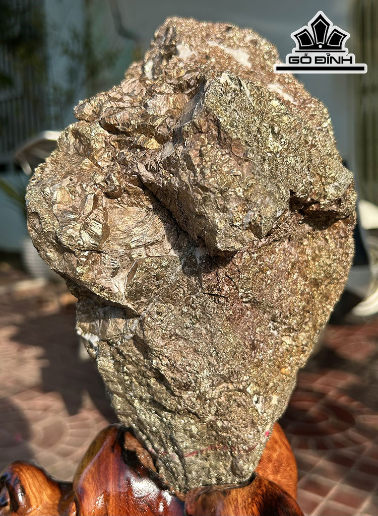 Vàng Găm Tinh Thể Đá Pyrite Cao 36 Ngang 20 (cm) 10,2kg
