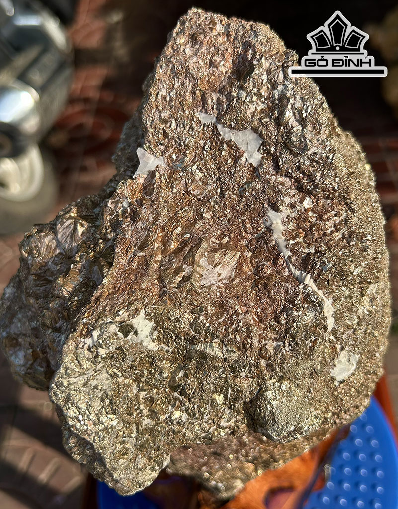 Vàng Găm Tinh Thể Đá Pyrite Cao 36 Ngang 20 (cm) 10,2kg