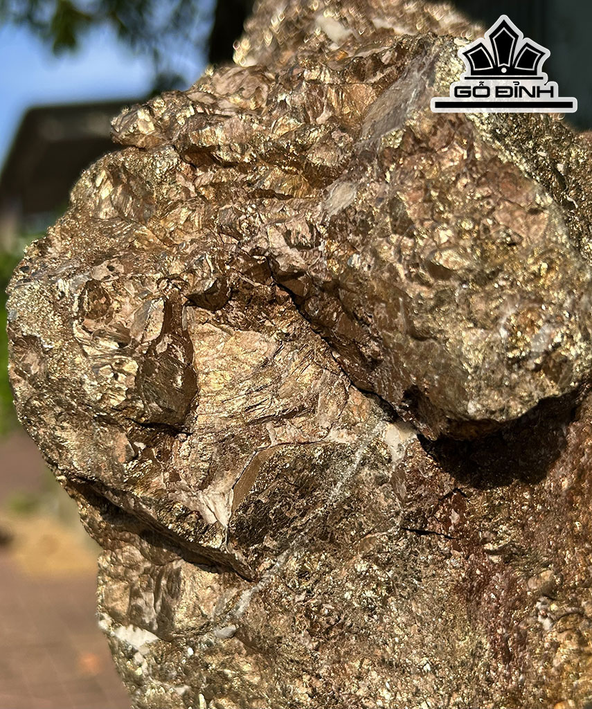 Vàng Găm Tinh Thể Đá Pyrite Cao 36 Ngang 20 (cm) 10,2kg