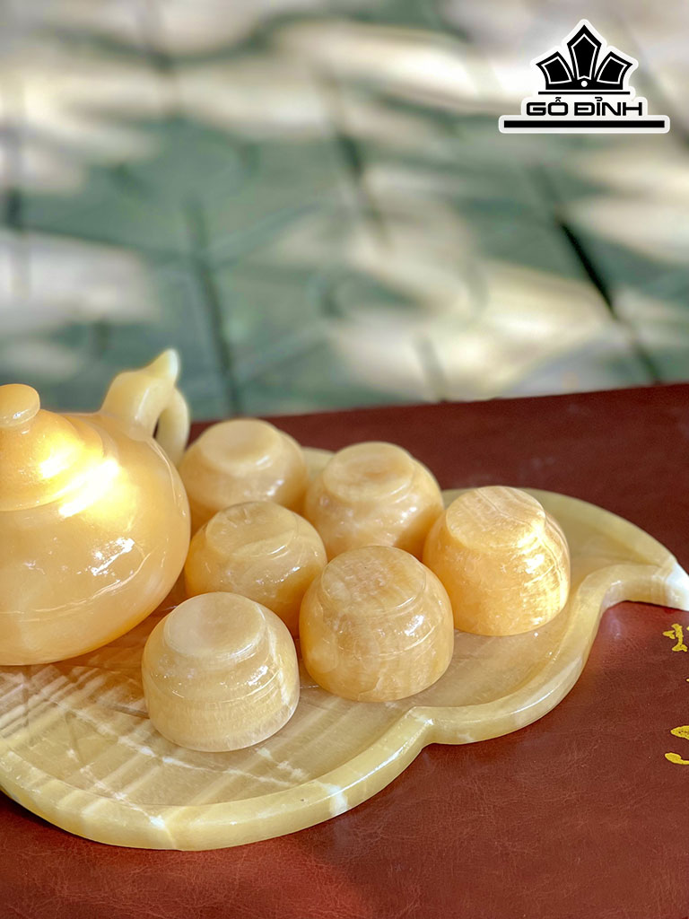Ấm Chén Đá Ngọc Hoàng Long