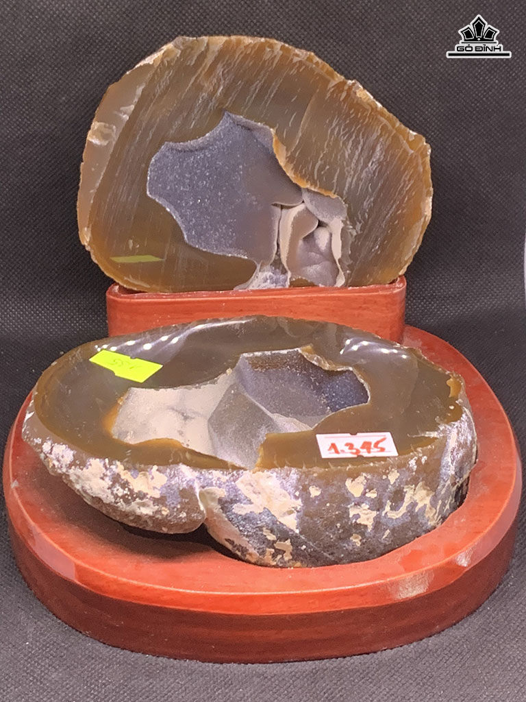 Bát Tụ Bảo Đá Mã Não Cao 15 Ngang 16 (cm) 1,345kg