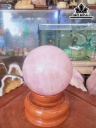 Bi Cầu Đá Thạch Anh Hồng 2,41kg