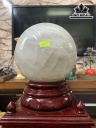 Bi Cầu Đá Thạch Anh Trắng Đường Kính Hạt 14 (cm) 14cts 6,87kg