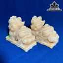 Cặp Tỳ Hưu Đá Ngọc Hoàng Long Cao 15 (cm)
