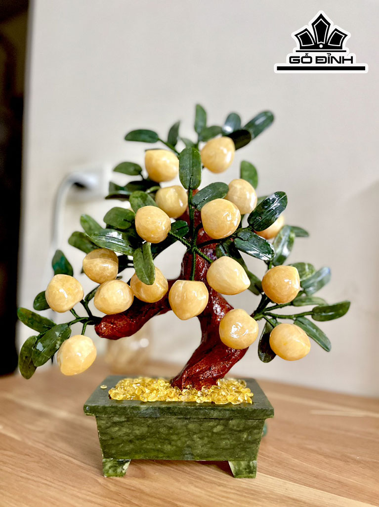 Cây Đào Đá Ngọc Hoàng Long Cao 43 (cm)