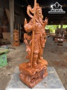 Tượng Quan Công Gỗ Ngọc Am Cao 61 Ngang 23 Sâu 15 (cm)