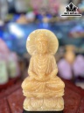 Tượng Thích Ca Hào Quang Đá Ngọc Hoàng Long Cao 20 (cm)