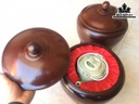 Bình Ủ Trà Gỗ Gõ Cao 30 Đường Kính 28 (cm)