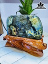 Tác Phẩm Đá Xà Cừ (Labradorite) Cao 18 Ngang 17 (cm) 2,9kg