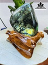 Tác Phẩm Đá Xà Cừ (Labradorite) Cao 20 Ngang 15 (cm) 3kg