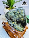 Tác Phẩm Đá Xà Cừ (Labradorite) Cao 20 Ngang 15 (cm) 3kg