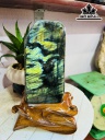 Tác Phẩm Đá Xà Cừ (Labradorite) Cao 29 Ngang 10 (cm) 3,5kg