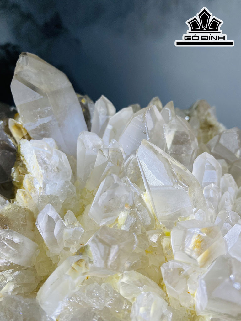 Tinh Thể Đá Thạch Anh Trắng Cao 21 Ngang 21 (cm) 6kg
