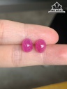 Đôi Bông Tai Đá Ruby Hồng Cao 9 Ngang 7 Sâu 6 (mm) 8,44cts