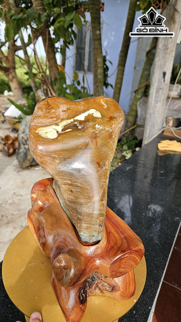 Viên Đá Mã Não Cao 35 Ngang 19 (cm) 11kg